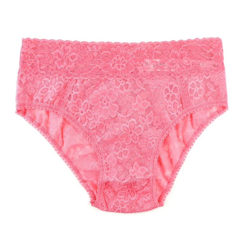 Daily Lace Cheeky Brief V2 | Dahlia (Pink) Simple Lace Gown