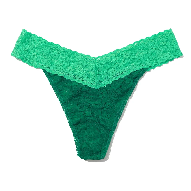 Signature Lace Original Rise Thong | Envy Green/Agave Boho Lace Dress