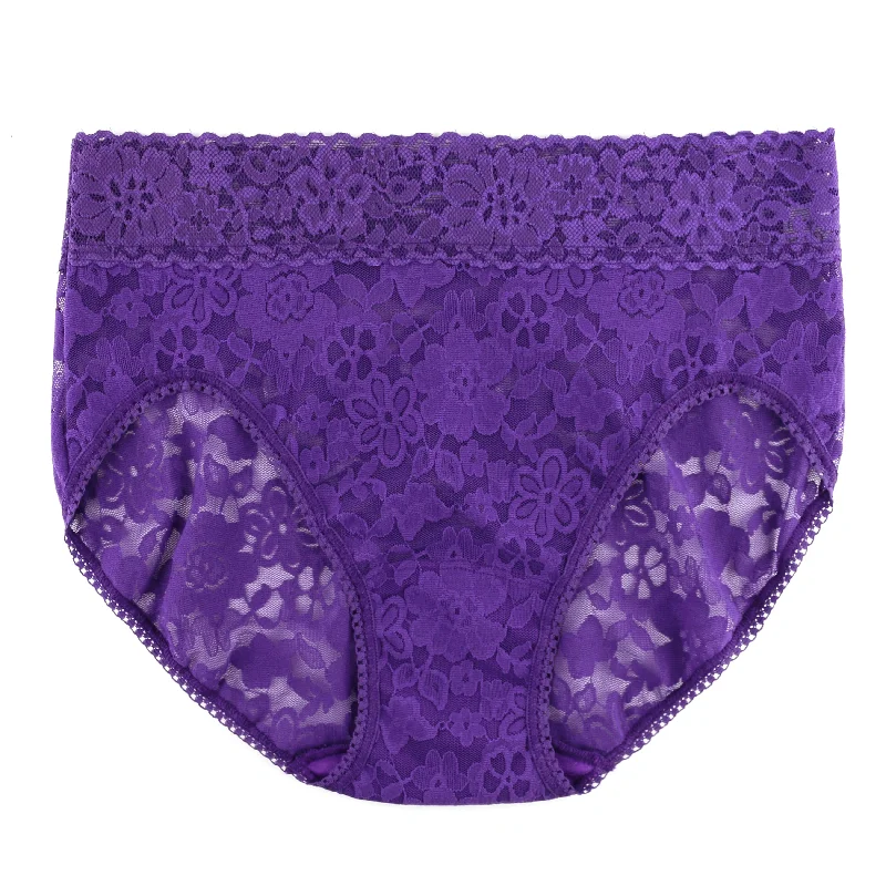 Daily Lace French Brief | Cassis Purple Lace Dress Lookbook