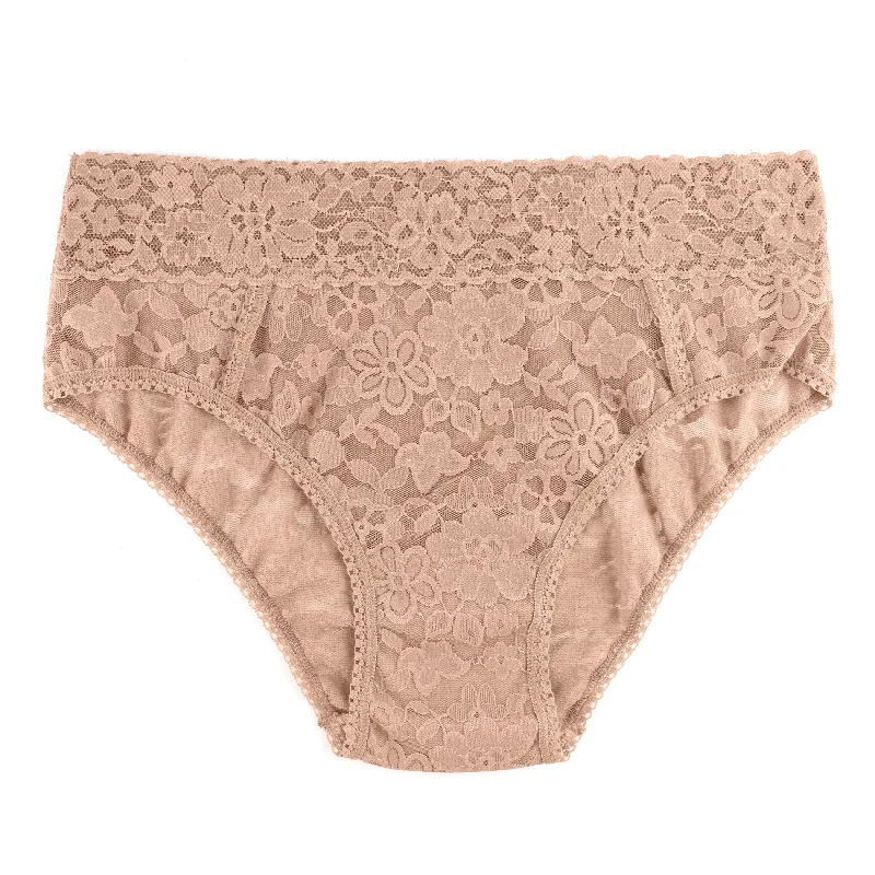 Daily Lace Cheeky Brief | Taupe Lace Dress with Belt