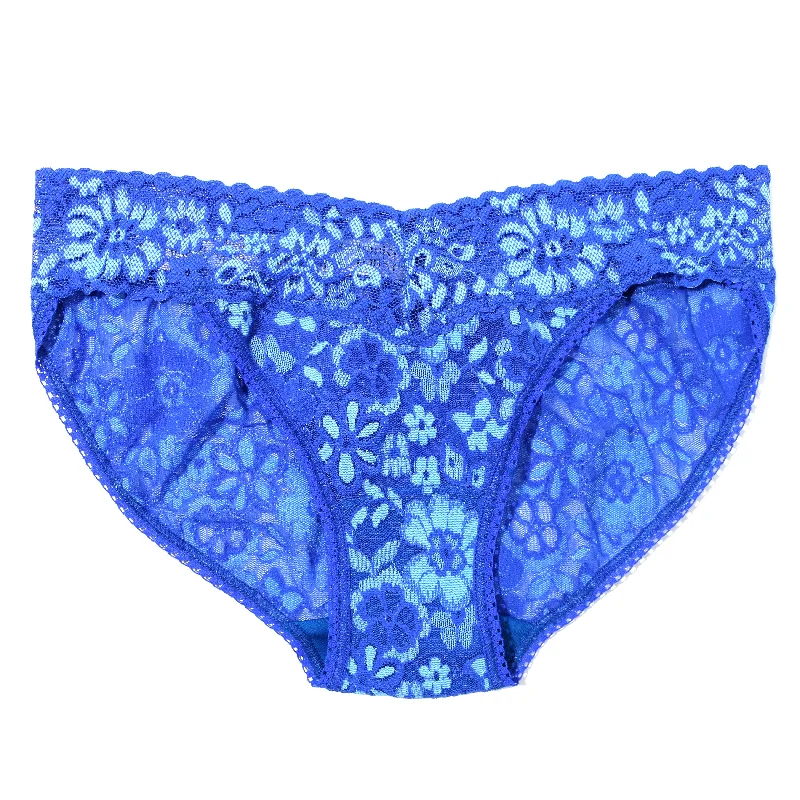 Daily Lace Cross-Dyed Vkini | Bring Blueberries/Butterfly Blue Off-the-shoulder Lace