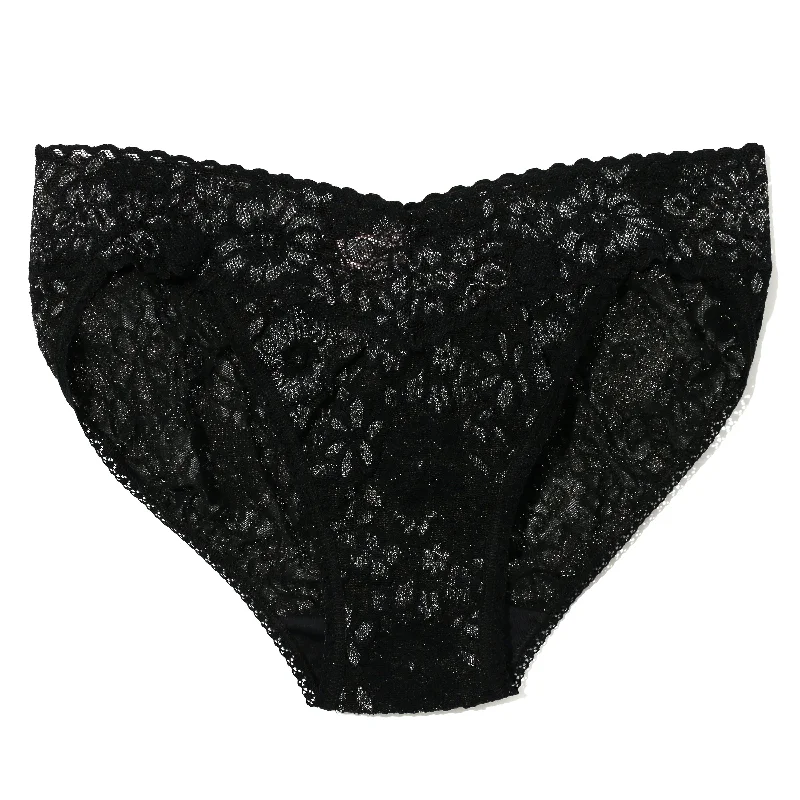 Daily Lace Lurex Vkini | Black Lace Dress Flare