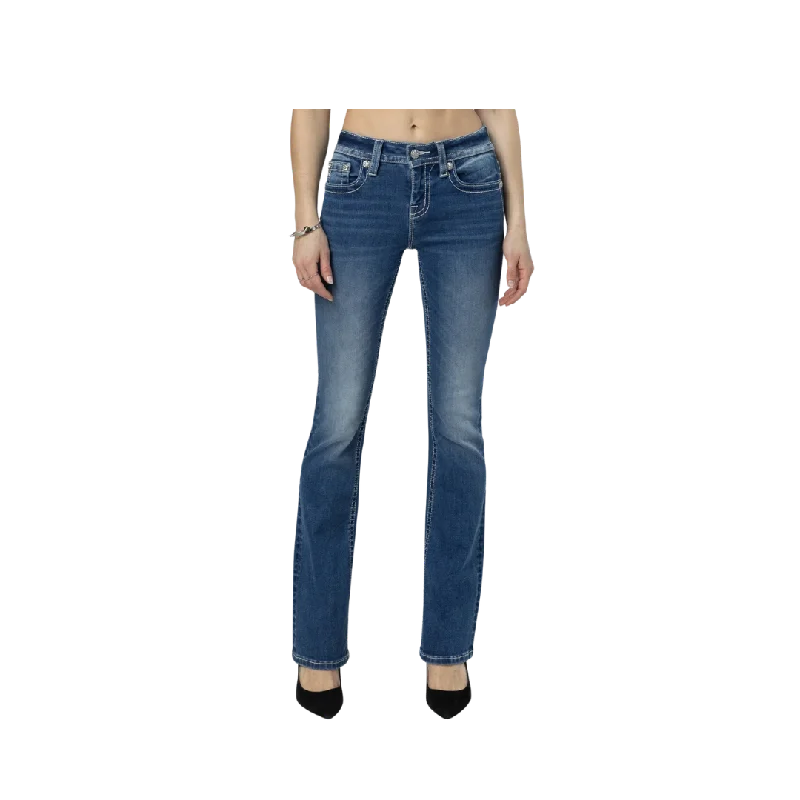 Miss Me Women's Silver Western Charm Bootcut Jeans