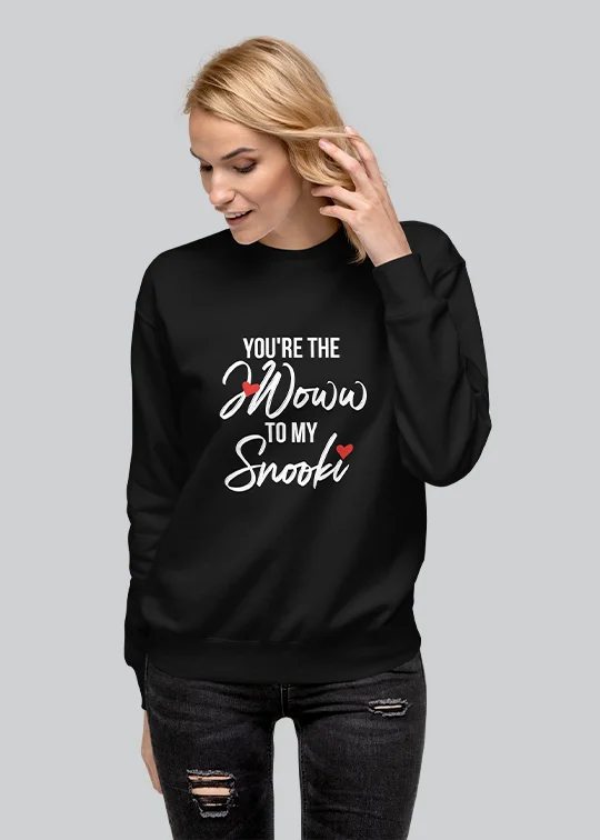 JWoww to my Snooki Crewneck Sweatshirt Casual Sweatshirts for Women