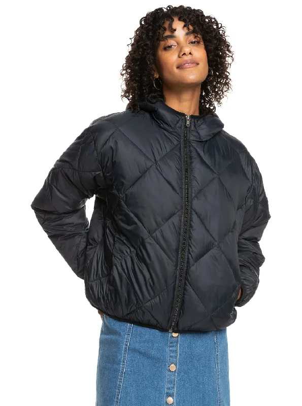 Wind Swept Lightweight Hooded Packable Jacket - Anthracite Women's must-have jackets