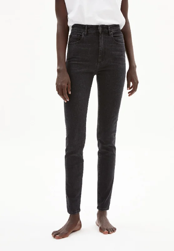 W's Ingaa - High Waist Skinny Jeans Denim - Organic cotton