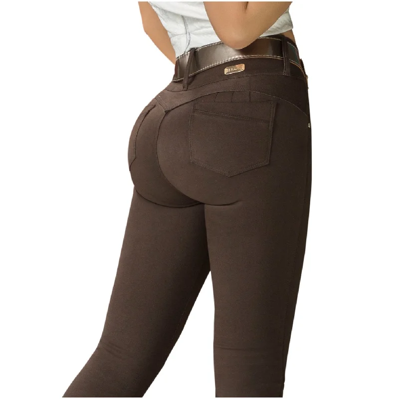 DRAXY 1323 Women Butt Lifter Mid Rise Skinny Jeans