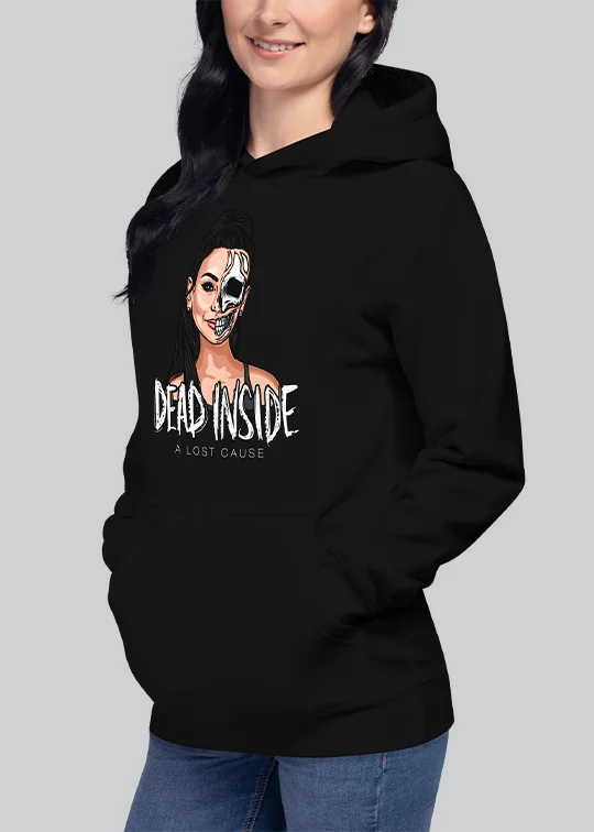 Dead Inside Illustration Women's Hoodie Warm Sweatshirts for Women