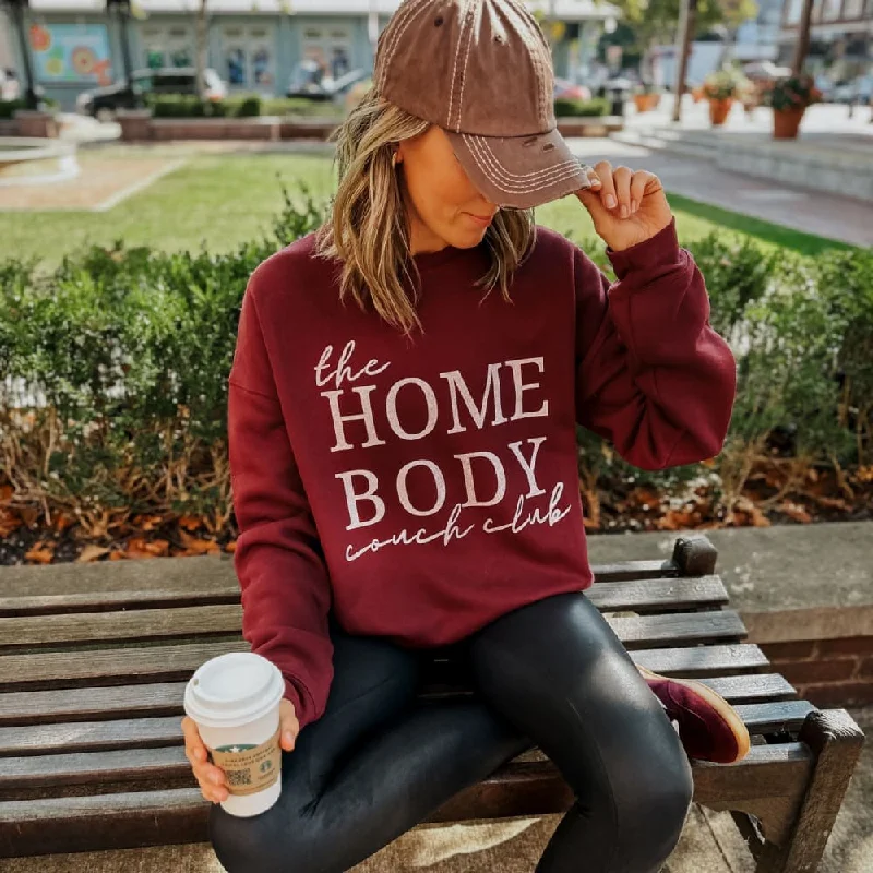 Homebody Couch Club Sweatshirt Soft Hooded Sweatshirt