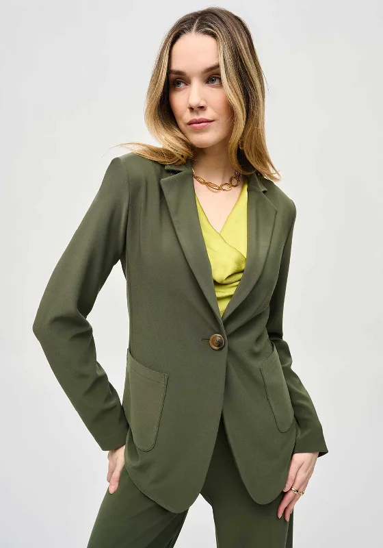 Joseph Ribkoff Jersey Blazer, Iguana Green Women's softshell jackets