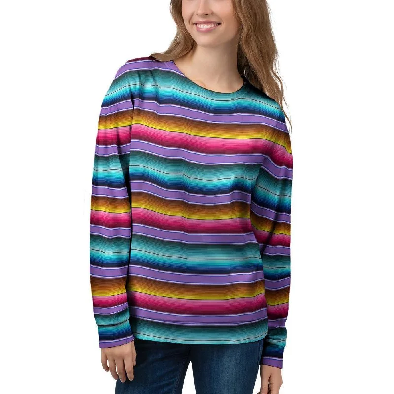 Mexican Baja Serape Women's Sweatshirt Best sweaters for layering