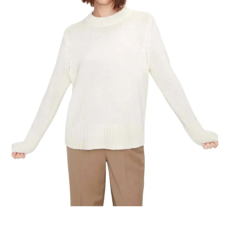 The Tatum Cotton Sweater In Cream Best sweaters for travel