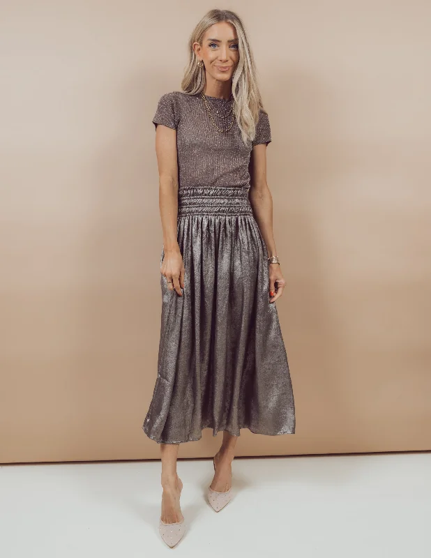 Maggie Metallic Skirt High-end unclassified skirts