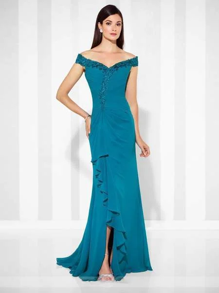 Cameron Blake - A-Line Gown 117602 - 1 pc Teal In Size 8 Available Zara party dresses