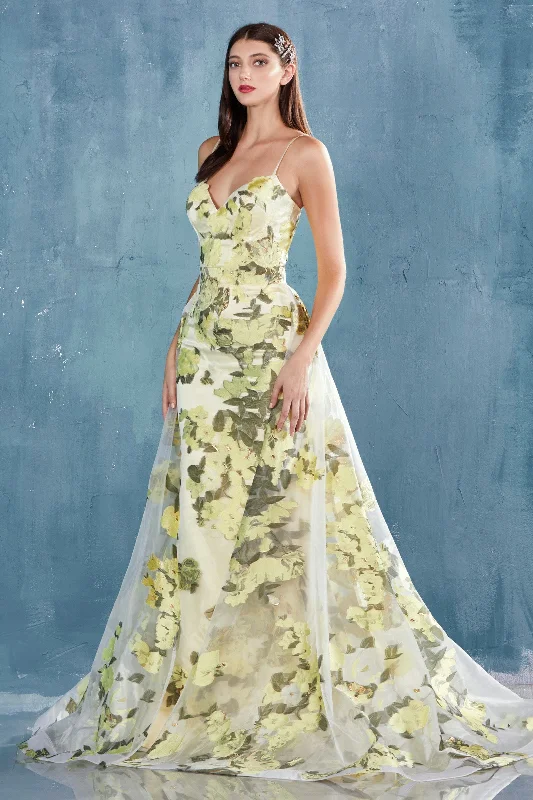 Enchanting Elegance: Ever After's Floral Print Dress with Captivating Silhouette Brunch floral dresses