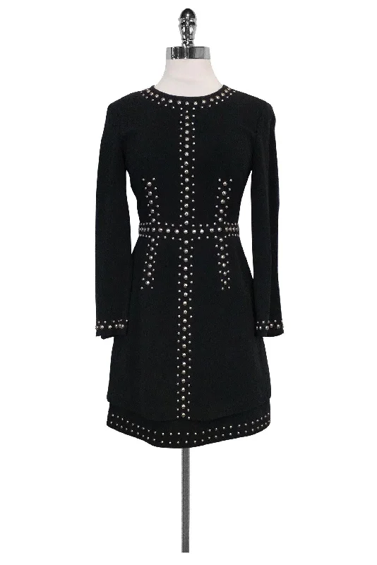 A.L.C. - Black Madison Studded Dress Sz 0 Elegant evening unclassified dresses