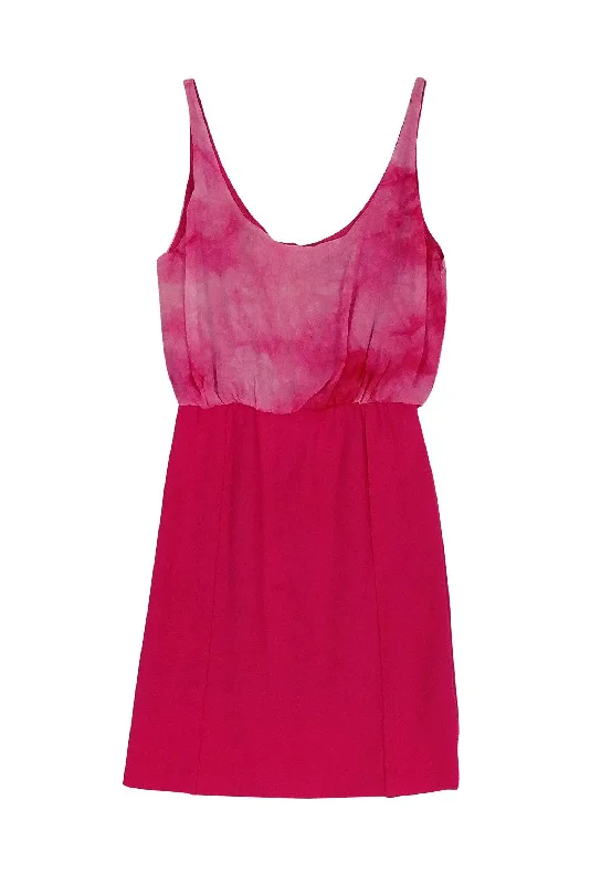 Alice & Olivia - Pink Tie Dye Dress Sz 0 Designer unclassified dresses