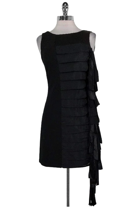 BCBG Max Azria - Black Knotted Straps Dress Sz 0 Bodycon unclassified dresses