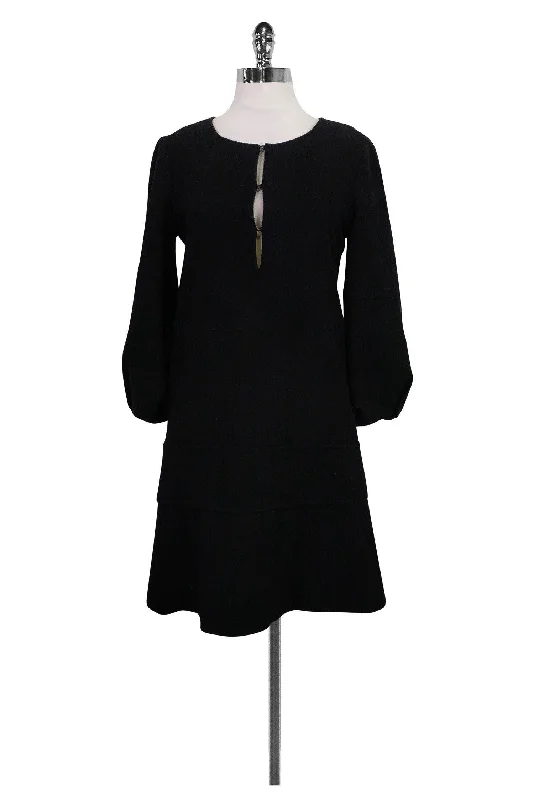 Chloe - Black Wool Dress Sz 6 Beach unclassified dresses