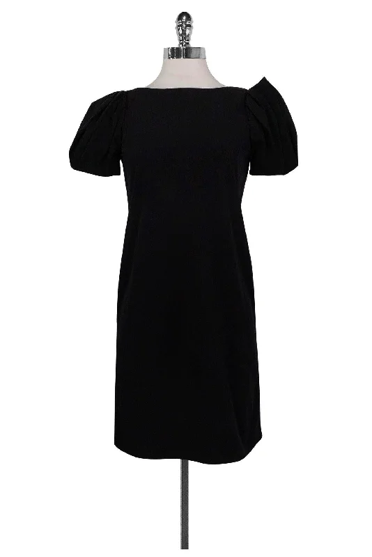 Diane von Furstenberg - Black Bubble Sleeve Dress Sz 0 Lounge unclassified dresses