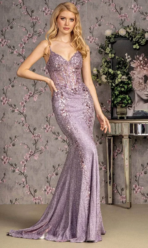 GLS by Gloria GL3399 - Glitter Sheath Evening Dress Bodycon unclassified dresses