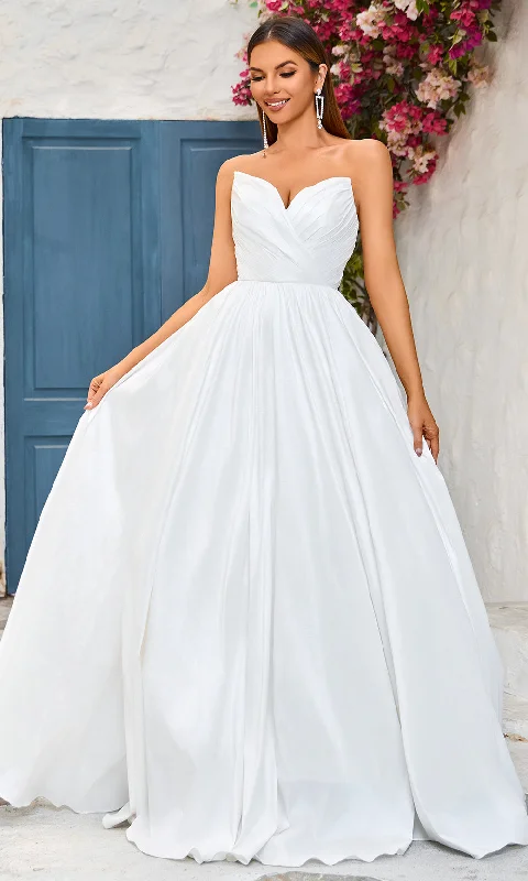 J'Adore Dresses J25014 - Strapless Ruched Bodice Evening Dress Budget-friendly unclassified dresses