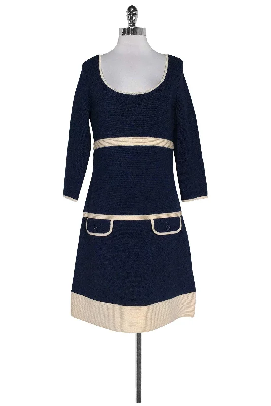 Kate Spade - Navy Blue Knit Dress Sz M Stretchy unclassified dresses