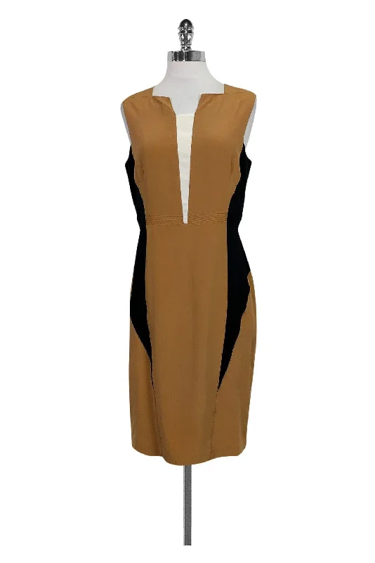 Magaschoni - Silk Color Blocked Dress Sz 8 High-end unclassified dresses