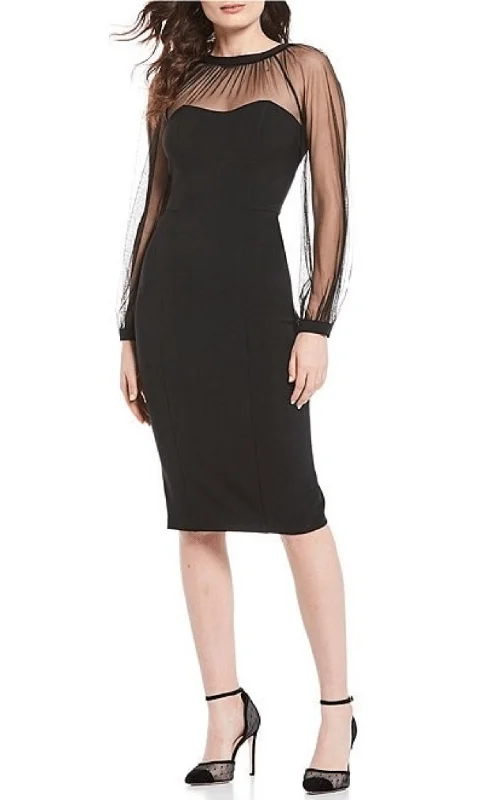 Maggy London G4507M - Mesh Sheath Dress Best-selling unclassified dresses