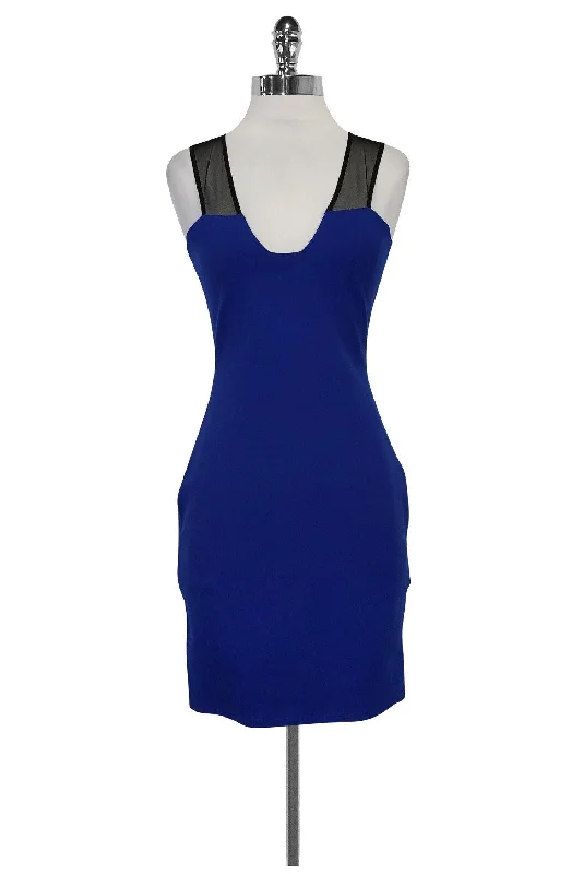 Mason - Cobalt Blue Fitted Dress Sz S Fashionable unclassified dresses