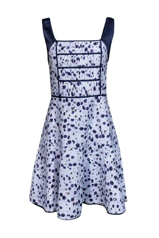 McGinn - Lavender & Navy Sleeveless Dress Sz 10 Gothic unclassified dresses