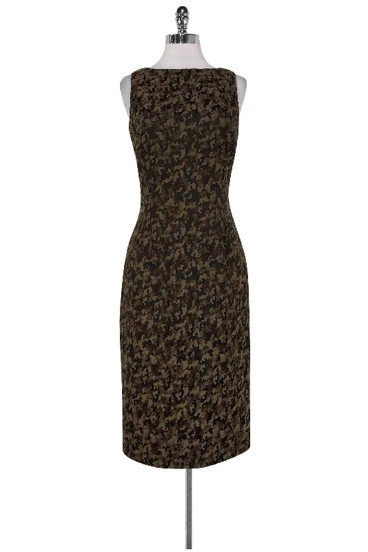 Michael Kors - Camo Pattern Fitted Dress Sz 6 Long unclassified dresses