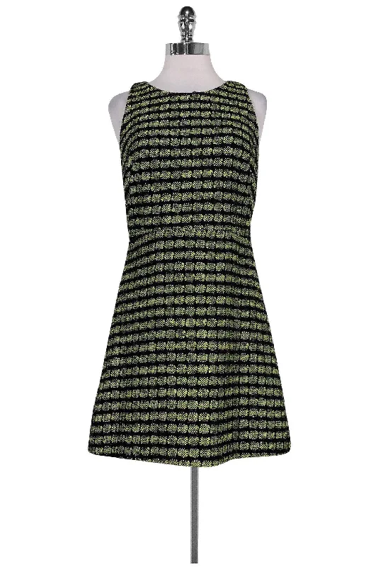 Milly - Green & Black Tweed Dress Sz 6 Plus size unclassified dresses