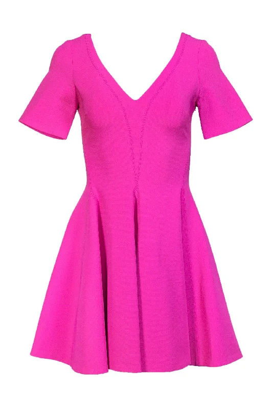 Opening Ceremony - Bright Pink Fit & Flare Dress Sz 2 Vacation unclassified dresses