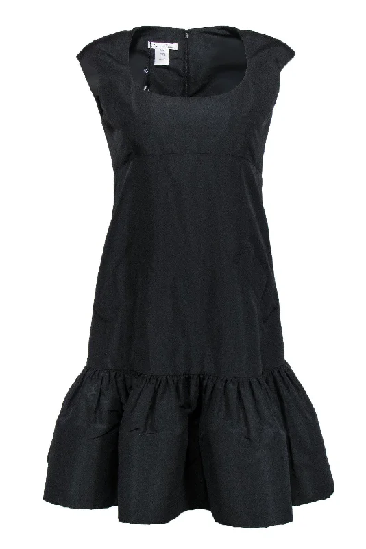 Oscar de la Renta - Black Silk Taffeta Dress Sz 6 Sexy unclassified dresses