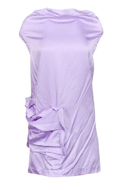 McQ Alexander McQueen - Purple Halter Dress Sz 10 Graduation unclassified dresses