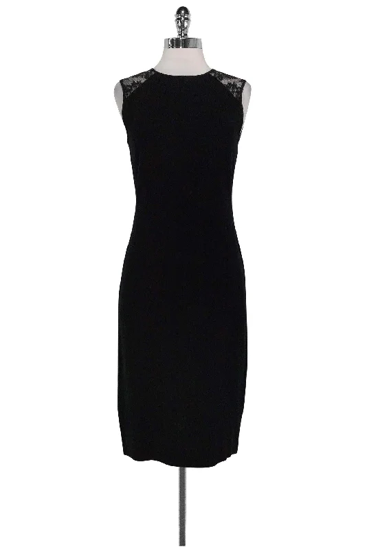 Ralph Lauren - Black Fitted Knit Dress Sz M Summer unclassified dresses