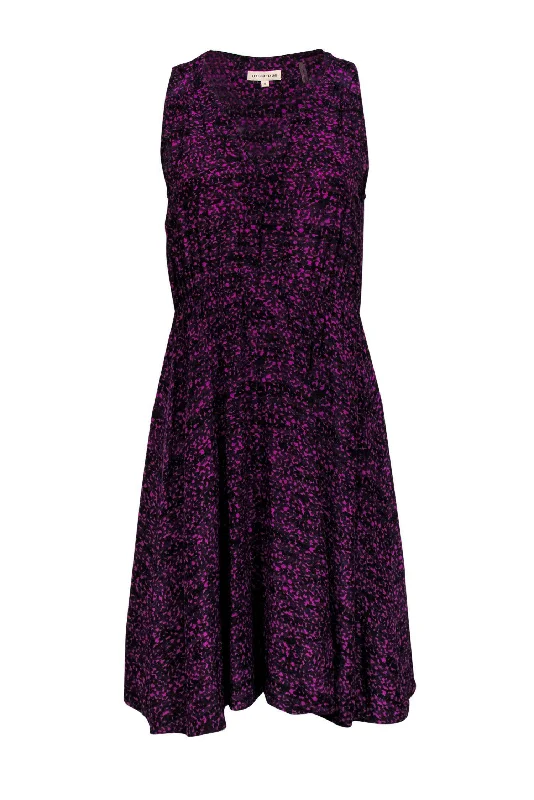 Rebecca Taylor - Purple Speckled Silk Dress Sz 0 Popular unclassified dresses