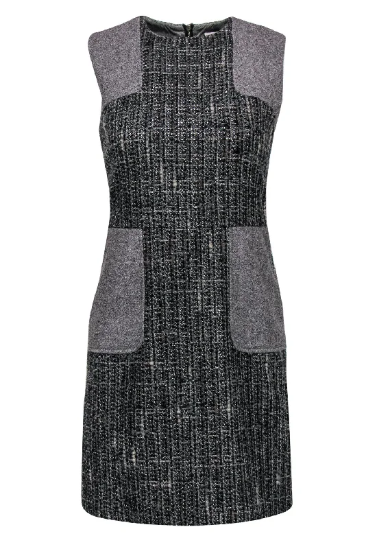 Red Valentino - Grey Tweed Shift Dress Sz 2 Plus size unclassified dresses