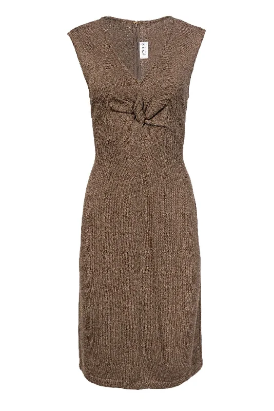 St. John Collection - Olive Green Knit Dress Sz 8 Anniversary unclassified dresses