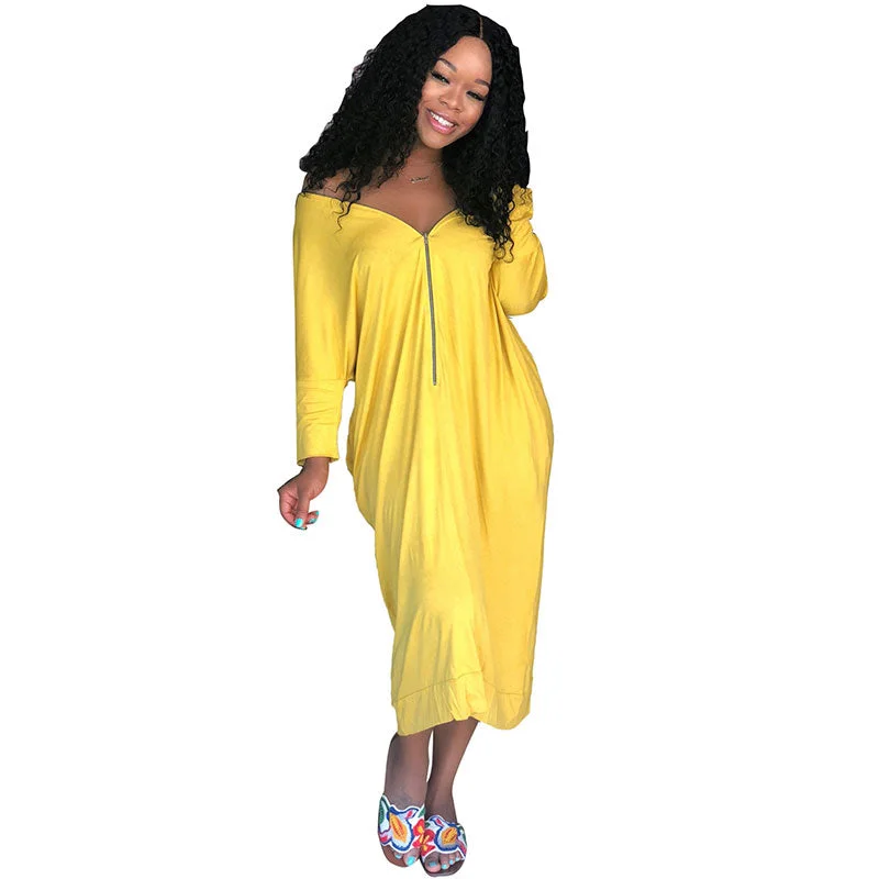 The Yellow Zipper Dress #Yellow #Zipper Discounted unclassified dresses