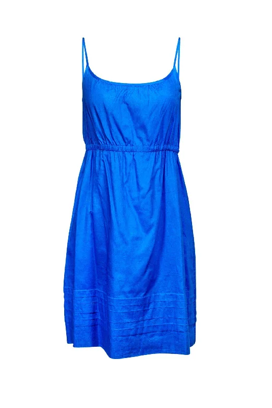 Theory - Spaghetti Strap Blue Dress w/ Tiered Hem Sz S Formal unclassified dresses