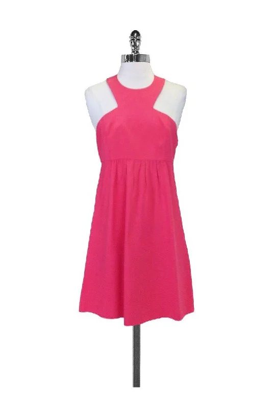 Tibi - Hot Pink Halter neck dress Sz 4 Anniversary unclassified dresses