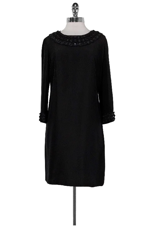 Tory Burch - Black Embellished Shift Dress Sz 8 Pastel unclassified dresses