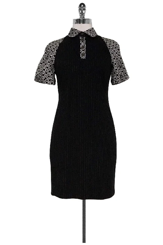 W by Worth - Black Chain Link Dress Sz 2 Spring unclassified dresses