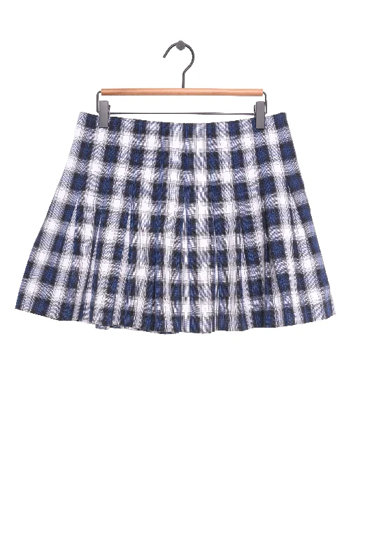 Plaid Pleated Mini Skirt Sleek Mini Skirt