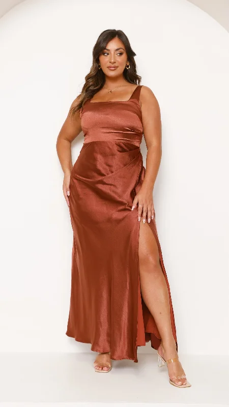 Alaria Maxi Dress - Rust Maxi Skirt Collection