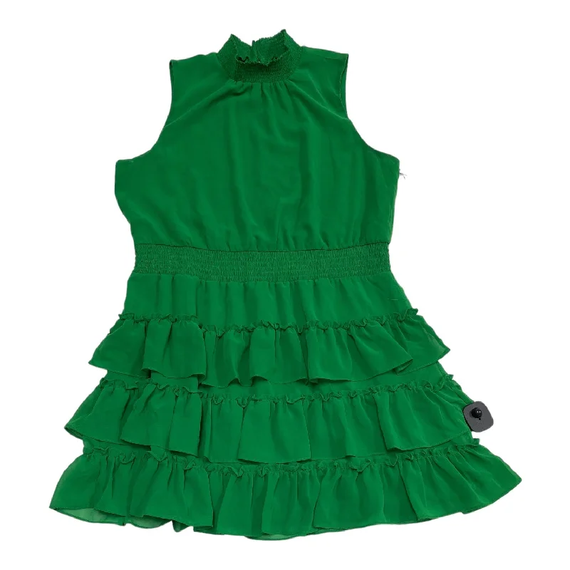 Green Dress Party Midi 1.state, Size Xxl Button-front Midi Skirt