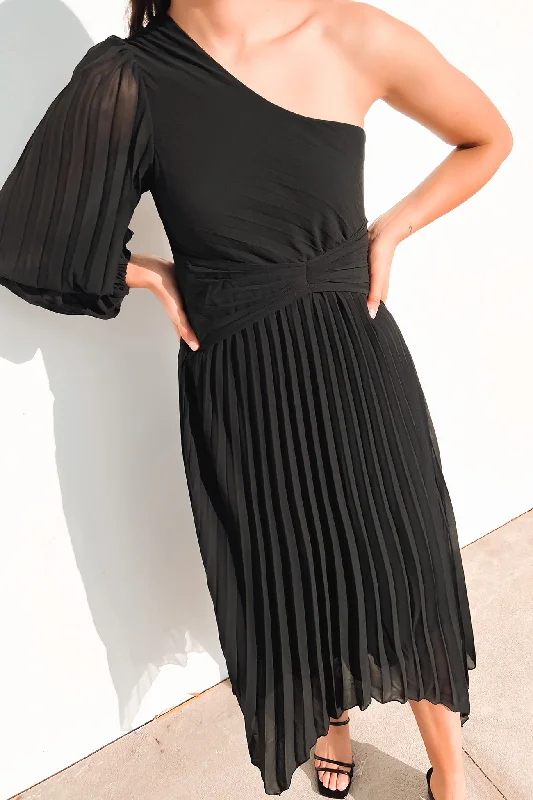 Skyla Midi Dress Black Midi Skirt Look