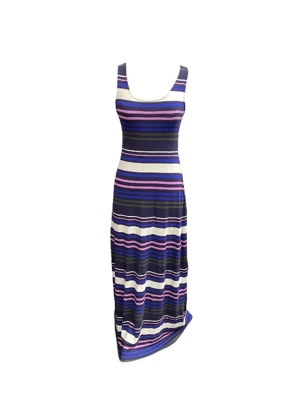 Striped Pattern Dress Casual Midi Merona, Size Xs Midi Skirt Print